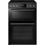 Midea MFO24EME4R118-BK Ceramic Electric Cooker with Double Oven, Black, A Rated