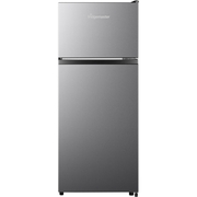 Fridgemaster MTM48120ES Static Fridge Freezer, 80/20, Silver, E Rated