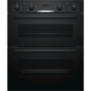 Bosch NBS533BB0B Series 4 Built-Under Electric Double Oven, Black, A Rated