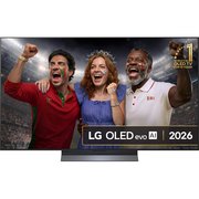 LG OLED55C66LB.AEK 55 OLED evo Smart Television, 4K Ultra HD, in bright and dark rooms, G Rated