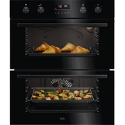 AEG OU5CU40K Built-Under Electric Double Oven, Black, A Rated
