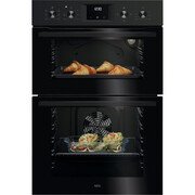 AEG OU5NP20B Built-In Electric Double Oven, Black, A Rated