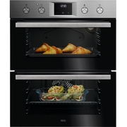 AEG OU5NU20M Built-Under Electric Double Oven, Stainless Steel, A Rated