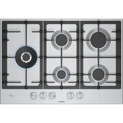 Bosch PCS7A5I90 Series 6 5 Burner Gas Hob, Stainless Steel