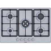 Bosch PGQ7B5K90 Series 4 5 Burner Gas Hob, Stainless Steel