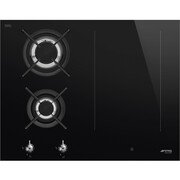 Smeg PM3643D Classic 65cm Mixed Fuel Hob, Black