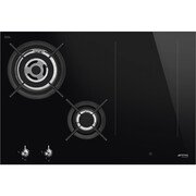 Smeg PM3743D Classic 75cm Mixed Fuel Hob, Black