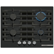 Bosch PPP6A6I40 Series 6 59cm 4 Burner Gas Hob, Black