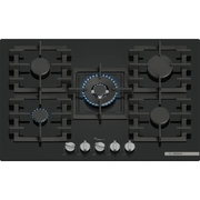 Bosch PPQ7A6I40 Series 6 75cm 5 Burner Gas Hob, Black