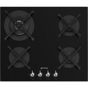 Smeg PV364N Classic 60cm 4 Burner Gas Hob, Black