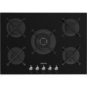 Smeg PV375N Classic 72cm 5 Burner Gas Hob, Black