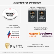 Samsung QE65S95FATXXU 65 OLED Smart Television, 4K Ultra HD, Black, F Rated