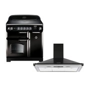 Rangemaster Classic Induction Range Cooker & Hood Pack, A Rated