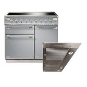 Rangemaster Elise Induction Range Cooker & Hood Pack, A Rated