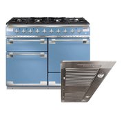 Rangemaster Elise Dual Fuel Range Cooker & Hood Pack, A Rated