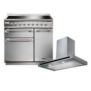 Rangemaster Elise Induction Range Cooker & Hood Pack, A Rated