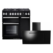 Rangemaster Nexus Dual Fuel Range Cooker & Hood Pack, A Rated