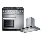 Rangemaster Nexus Dual Fuel Range Cooker & Hood Pack, A Rated