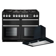 Rangemaster Nexus Dual Fuel Range Cooker & Hood Pack, A Rated