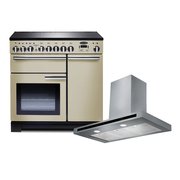 Rangemaster Professional Deluxe Induction Range Cooker & Hood Pack, A Rated