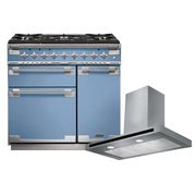 Rangemaster Elise Dual Fuel Range Cooker & Hood Pack, A Rated