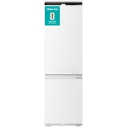 Hisense RB3B250SAWE1 No Frost Integrated Fridge Freezer, Sliding Hinge, 60/40, White, E Rated