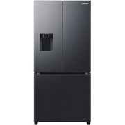 Samsung RF50C532EB1/EU American Fridge Freezer, Black Deep Ocean Inox Finish,  Non-Plumbed, E Rated