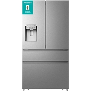 Hisense RF728N4SASE American Fridge Freezer,  Non-Plumbed, Stainless Steel, E Rated