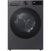 LG RHX5009TBB Heat Pump Tumble Dryer, 9kg, Black, B Rated