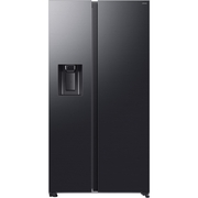 Samsung RS70F66KCFEU American Fridge Freezer, Black Deep Ocean Inox Finish,  Plumbed, C Rated