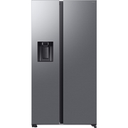 Samsung RS80F64KETEU Series 8 Smart American Fridge Freezer, Matt Metal Silver,  Plumbed, E Rated
