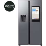 Samsung American Fridge Freezer, Matt Metal Silver