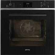 Smeg SF6400TB Cucina Built-In Electric Single Oven, Black, A Rated