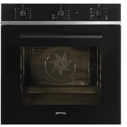 Smeg SF64M3TB Cucina Built-In Electric Single Oven, Black, A Rated