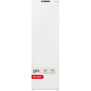 Sharp SJ-SE197E01X-EN No Frost Built-In Freezer, Sliding Hinge, White, E Rated