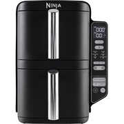 Ninja SL300UK Double Stack 7.6 litre Multi Rack Air Fryer, Black
