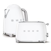 Smeg Toaster and Kettle Pack, 2 Slice, White