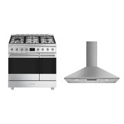 Smeg Symphony Classic Dual Fuel Range Cooker & Hood Pack