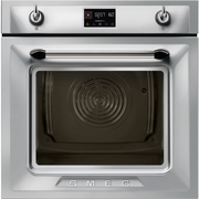 Smeg SOP6902S2PX Victoria Built-In Electric Single Oven with Pyrolytic Cleaning, Stainless Steel, A+ Rated