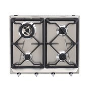 Smeg SR964XGH Victoria 60cm 4 Burner Gas Hob, Stainless Steel