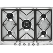 Smeg SR975XGH Victoria 69cm 5 Burner Gas Hob, Stainless Steel