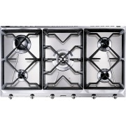 Smeg SRV596GH5 Cucina 89cm 5 Burner Gas Hob, Stainless Steel