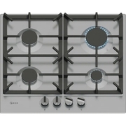 Neff T26CIP8N0 N70 4 Burner Gas Hob, Stainless Steel