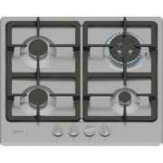 Neff T26GKH8N0 N50 4 Burner Gas Hob, Stainless Steel