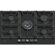 Neff T27CIQ8S0 N70 5 Burner Gas Hob, Black
