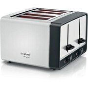 Bosch TAT5P441GB DesignLine Toaster, 4 Slice, White