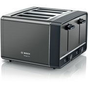 Bosch TAT5P445GB DesignLine Toaster, 4 Slice, Grey