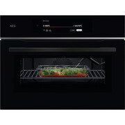 AEG TK9NK821B Compact Oven with Microwave Function, Black