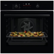 AEG TS6PB521AB Built-In Electric Single Oven with Pyrolytic Cleaning, Black, A+ Rated
