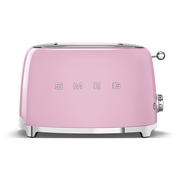 Smeg TSF01PKUK Retro Toaster, 2 Slice, Pink